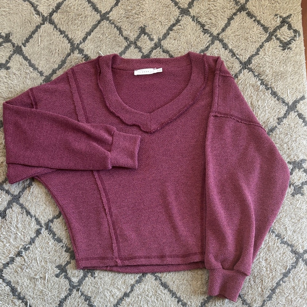 Lush Women's Raspberry Sweater
